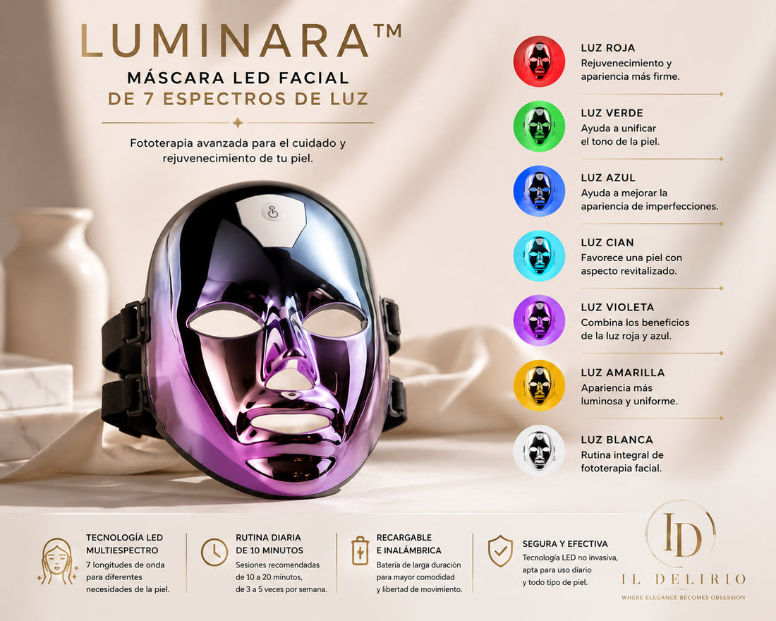 Set de skincare con tecnología LED Ritual Resplandor™ — LUMINARA™ y ÉCLAT™ | IL DELIRIO