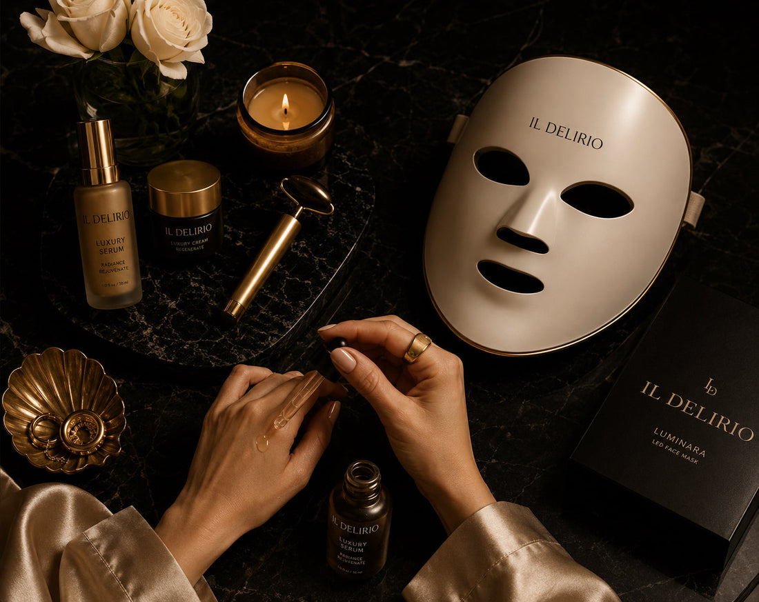 Terapia LED facial premium con máscara LUMINARA™, beauty tech 2026 | IL DELIRIO