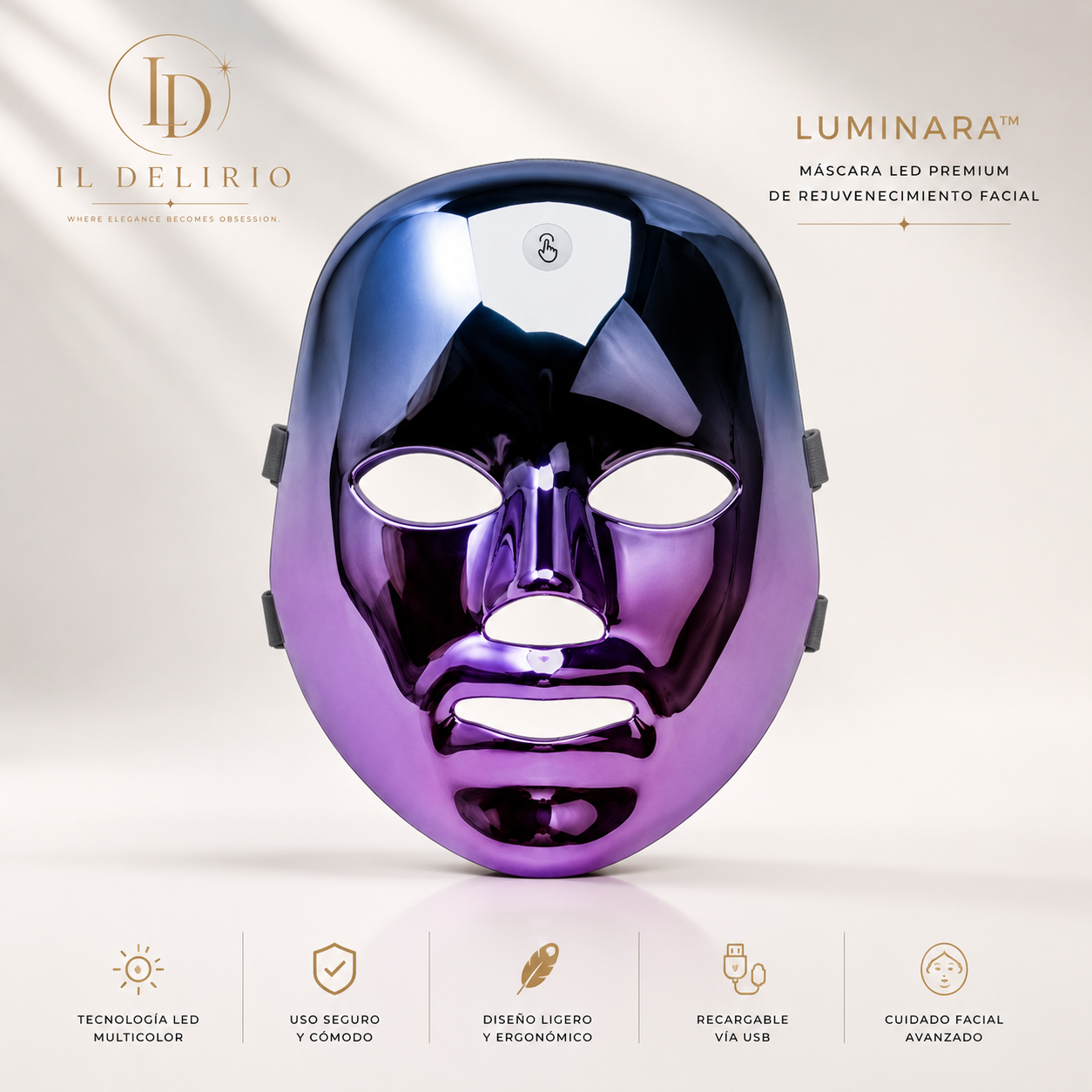 LUMINARA™ | Máscara LED Premium de Rejuvenecimiento Facial