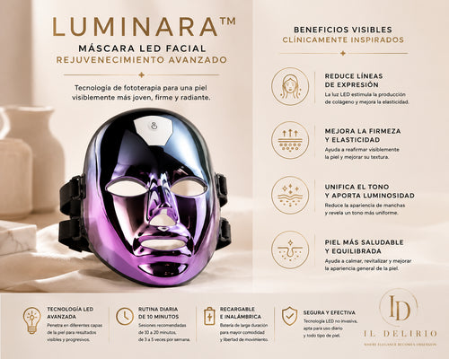 LUMINARA™ | Máscara LED Premium de Rejuvenecimiento Facial